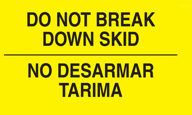 English / Spanish Labels