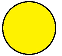 Fluorescent Blank Circular Labels